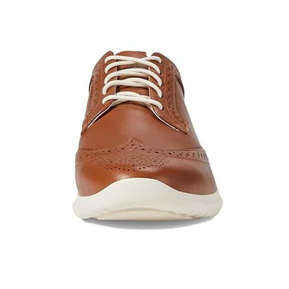 NWT Cole Haan Women's Zerogrand Meritt Wing Tip Oxford, British Tan/Ivory, 8.5 - Picture 2 of 6